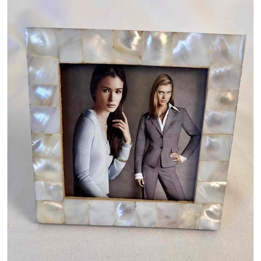 Jones New York Collection Square Pearl Inlay Coaster Set‎